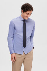 Cortefiel 100% cotton piqué shirt Blue