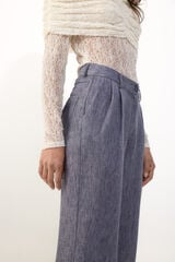 Slowlove Pantal&oacute;n flu&iacute;do &iacute;ndigo Azul