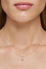 Tous Icon Pearl silver and pearl necklace Grey