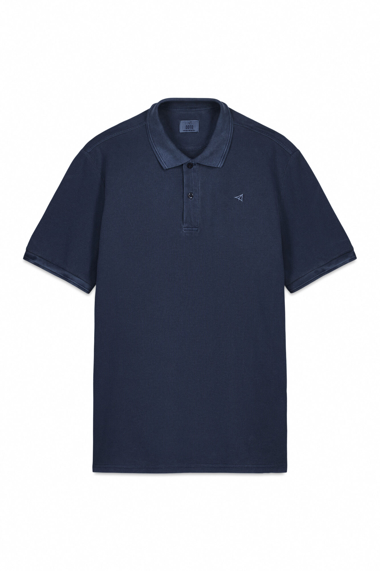 OOTO Polo piqu&eacute; lavado bordado avi&oacute;n Azul oscuro