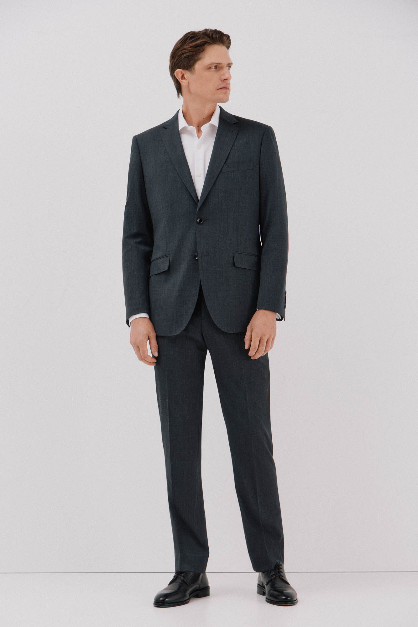 Cortefiel Plain easy-iron shirt with cufflinks