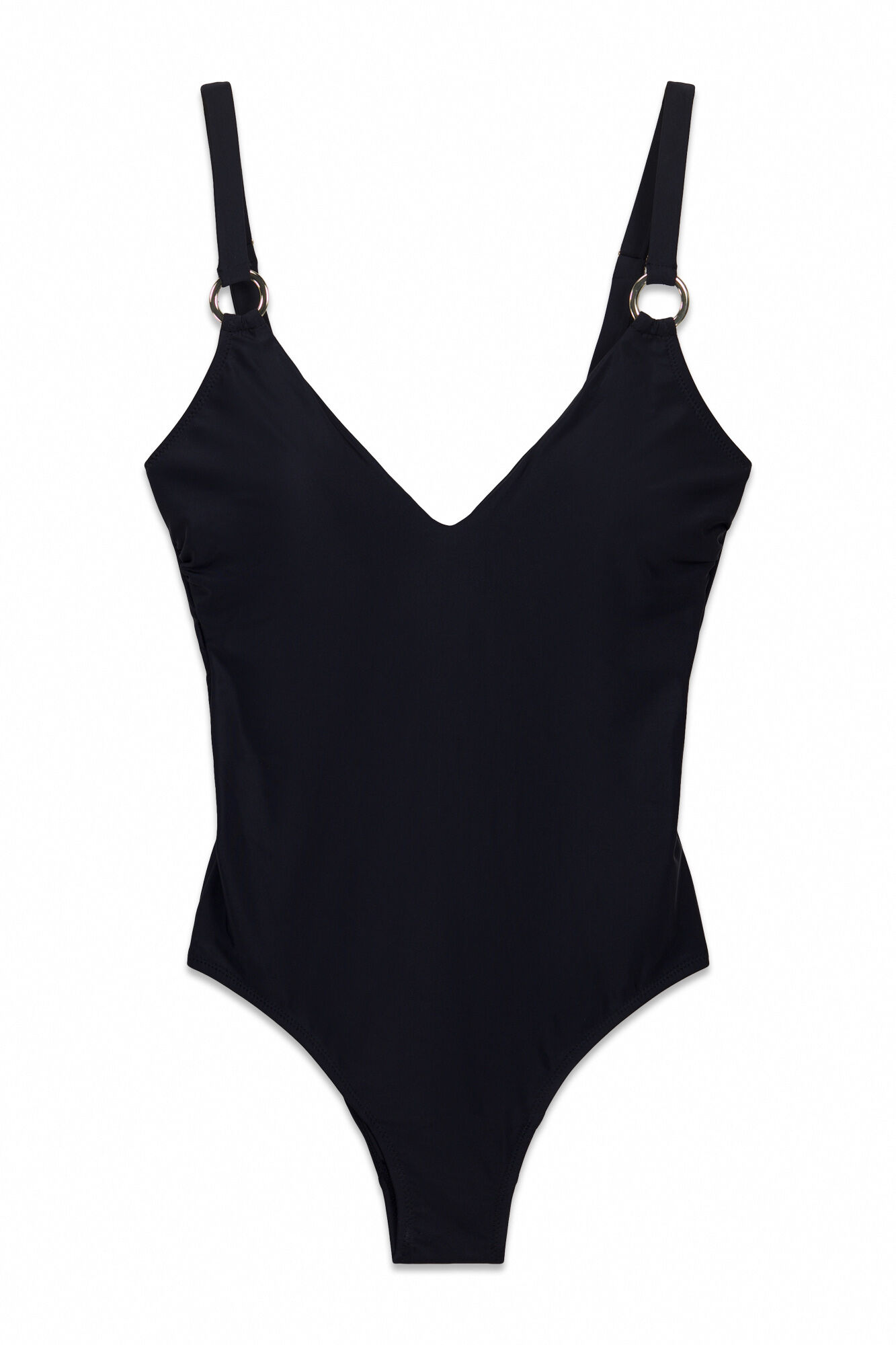 Cortefiel Fato de banho shapewear/moldador de argolas Preto