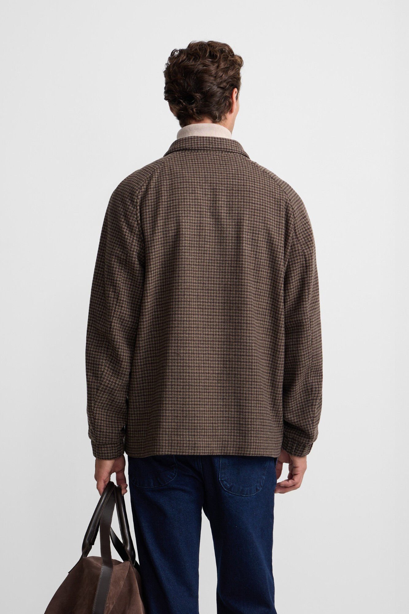 Silbon Blus&atilde;o pied-de-poule Castanho