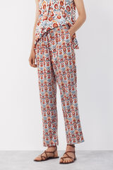 Cortefiel Cal&ccedil;as fluidas estampadas Multicolorido