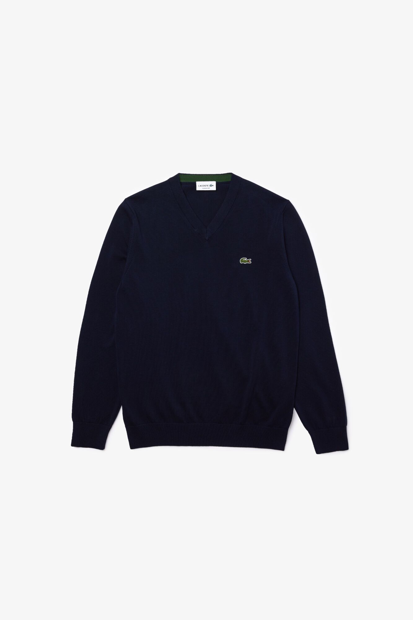Lacoste Camisola gola em bico Azul
