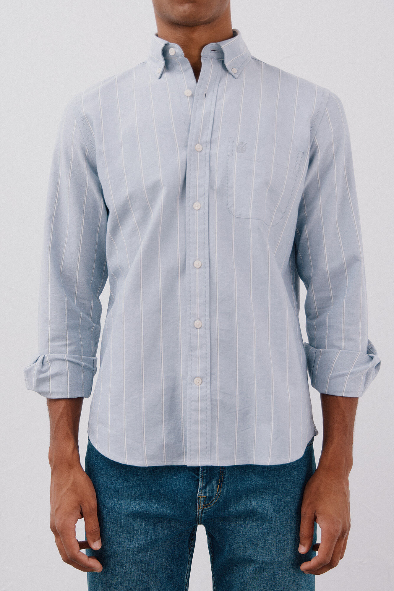 Cortefiel Slim fit jeans Blue