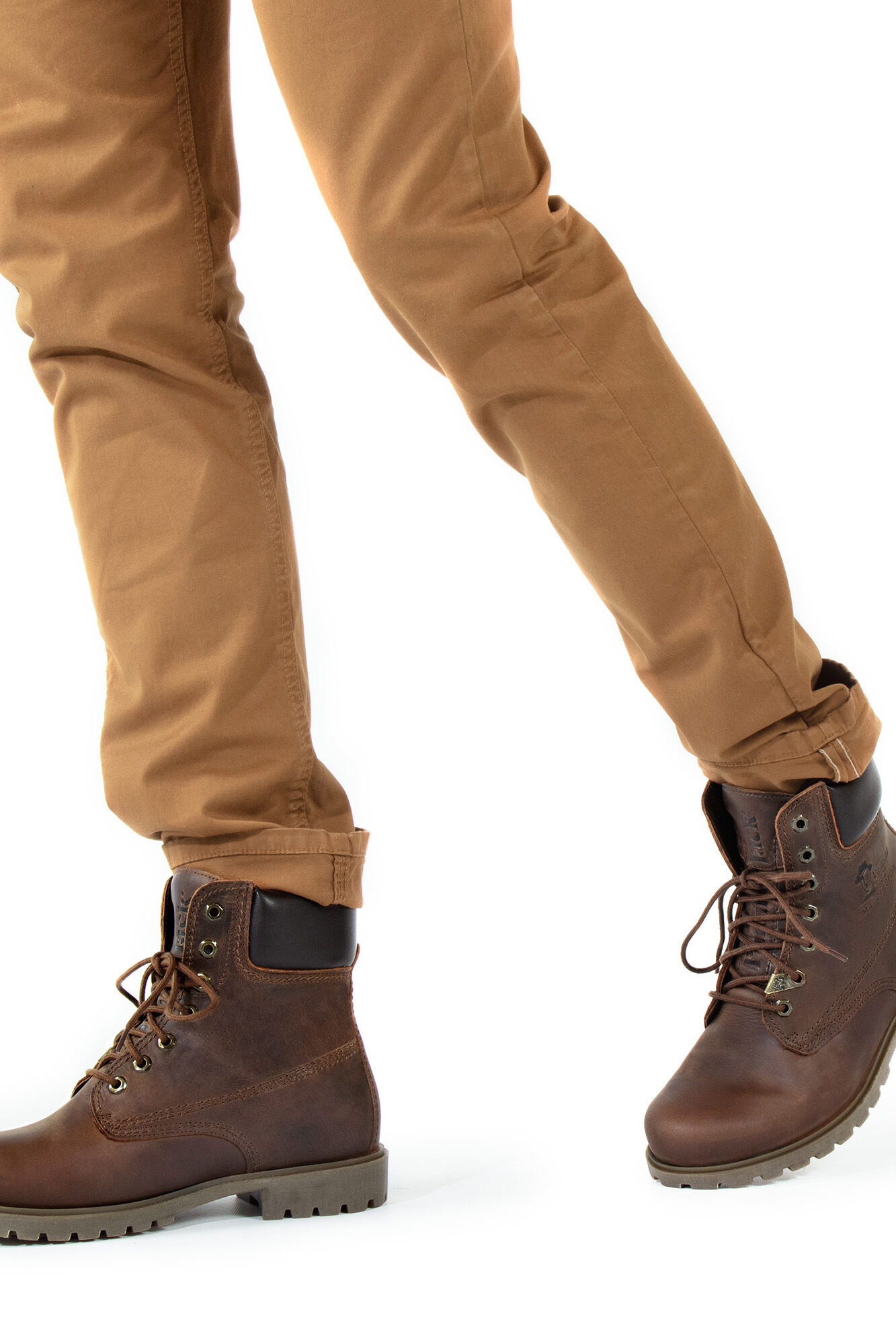 Panama Jack Bota de homem em pele napa Castanho