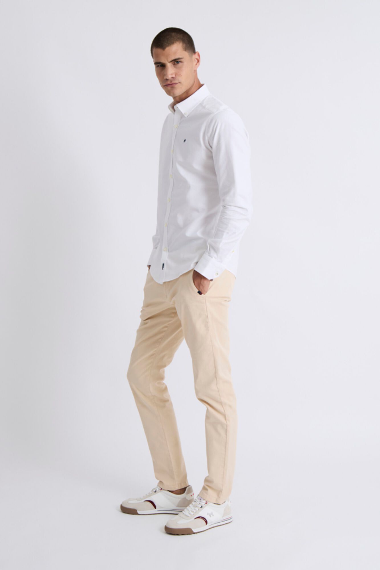Williot Camisa Oxford Slim Branco