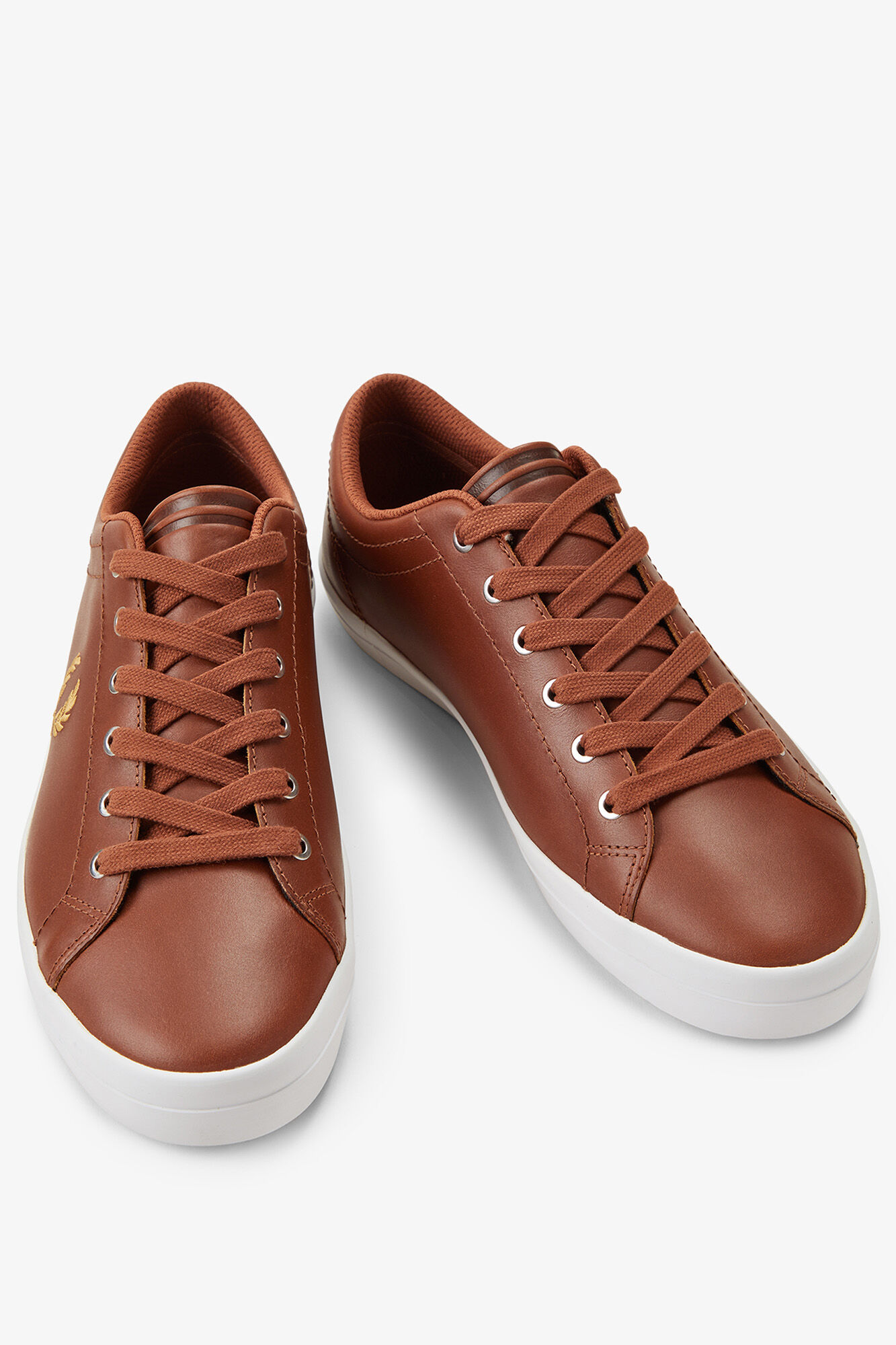 Fred Perry Sapatilhas Baseline pele Castanho