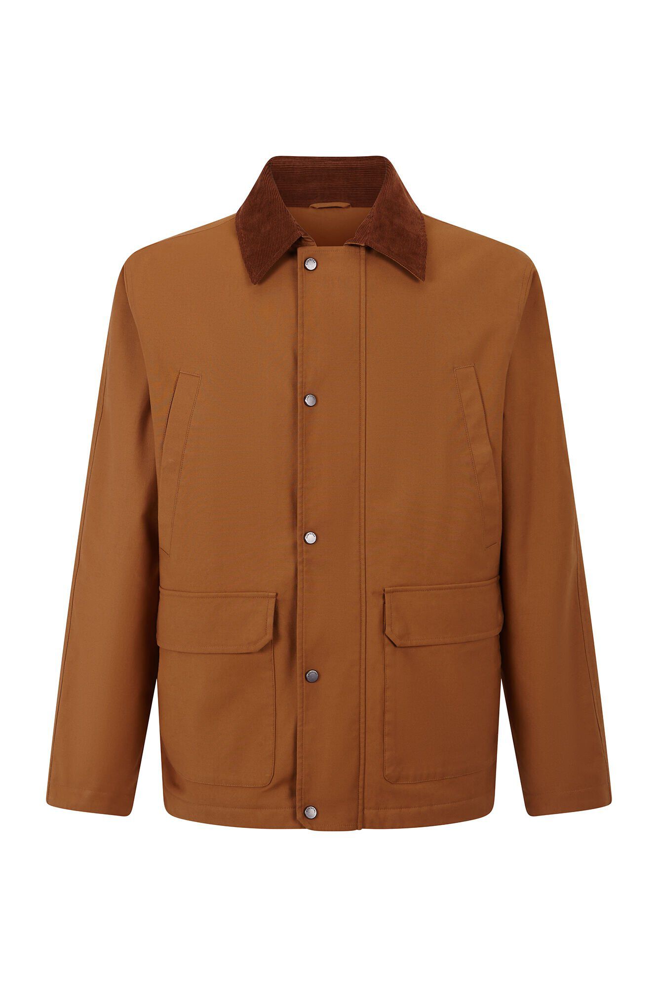 Cortefiel Jacket with combined neck Brown