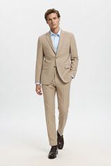 Selected Wool Slim Fit blazer Brown
