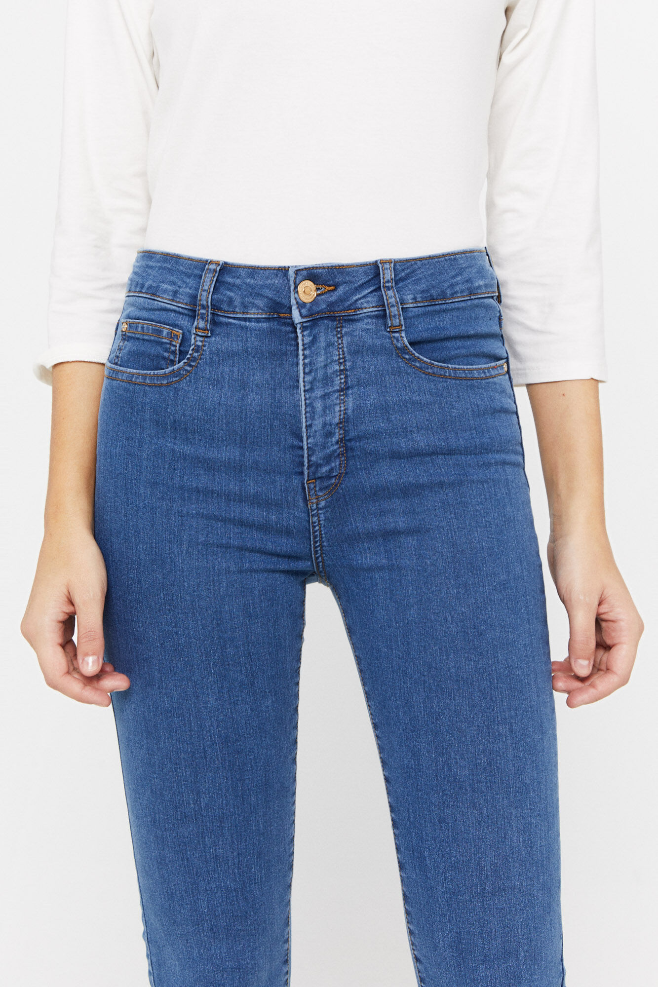 Cortefiel Pantal&oacute;n vaquero reductor sensational fit Azul oscuro