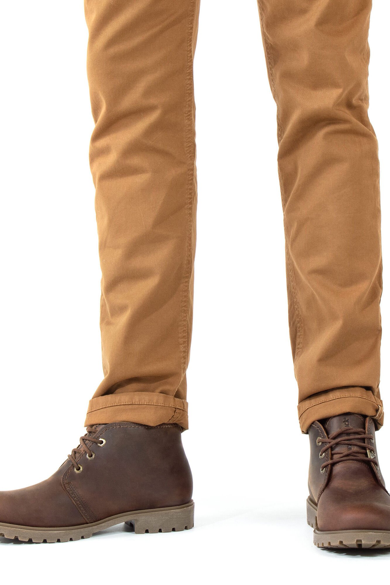 Panama Jack Botim de homem em pele napa Castanho