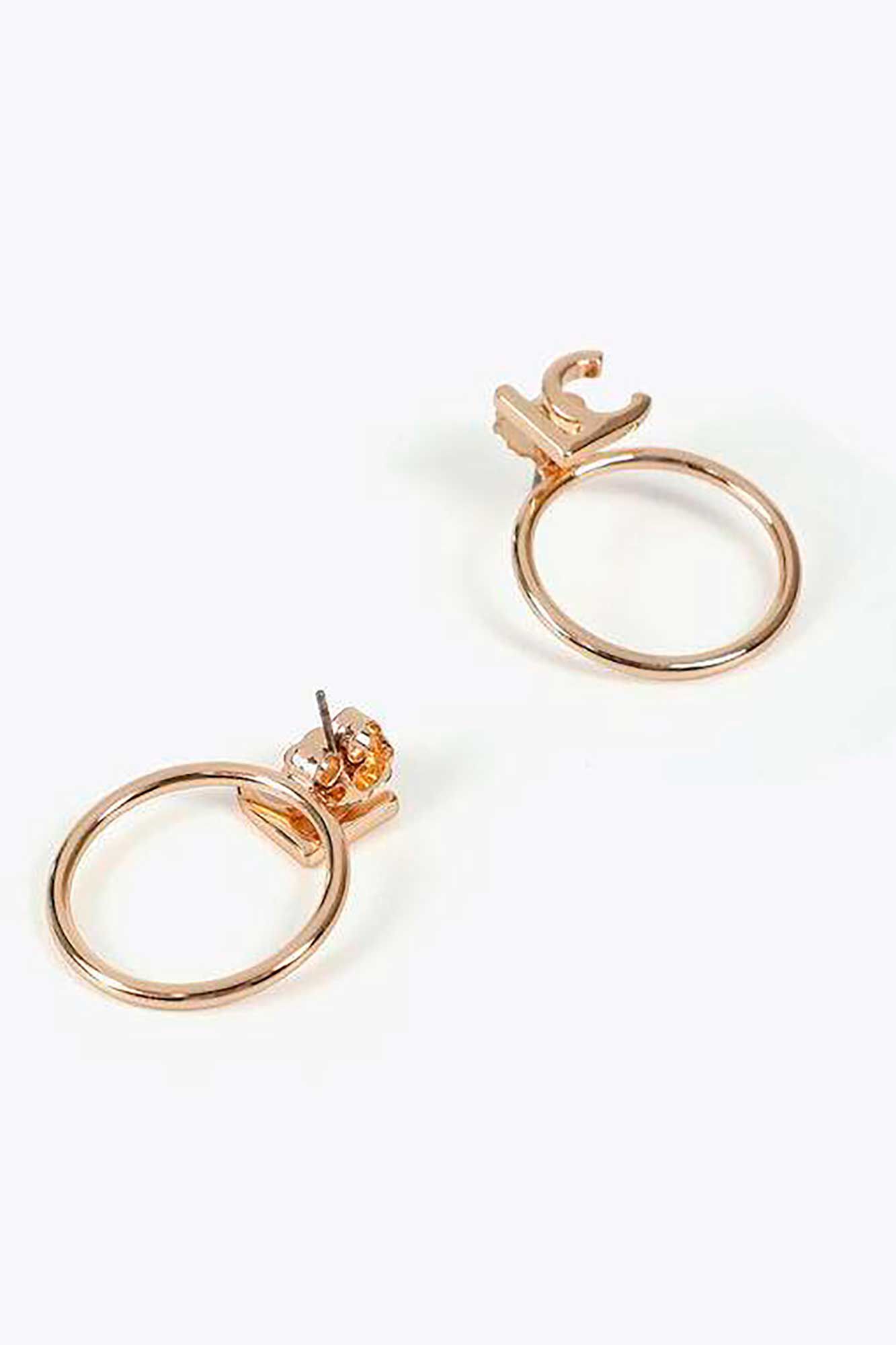 Lola Casademunt Brincos de logo Dourado