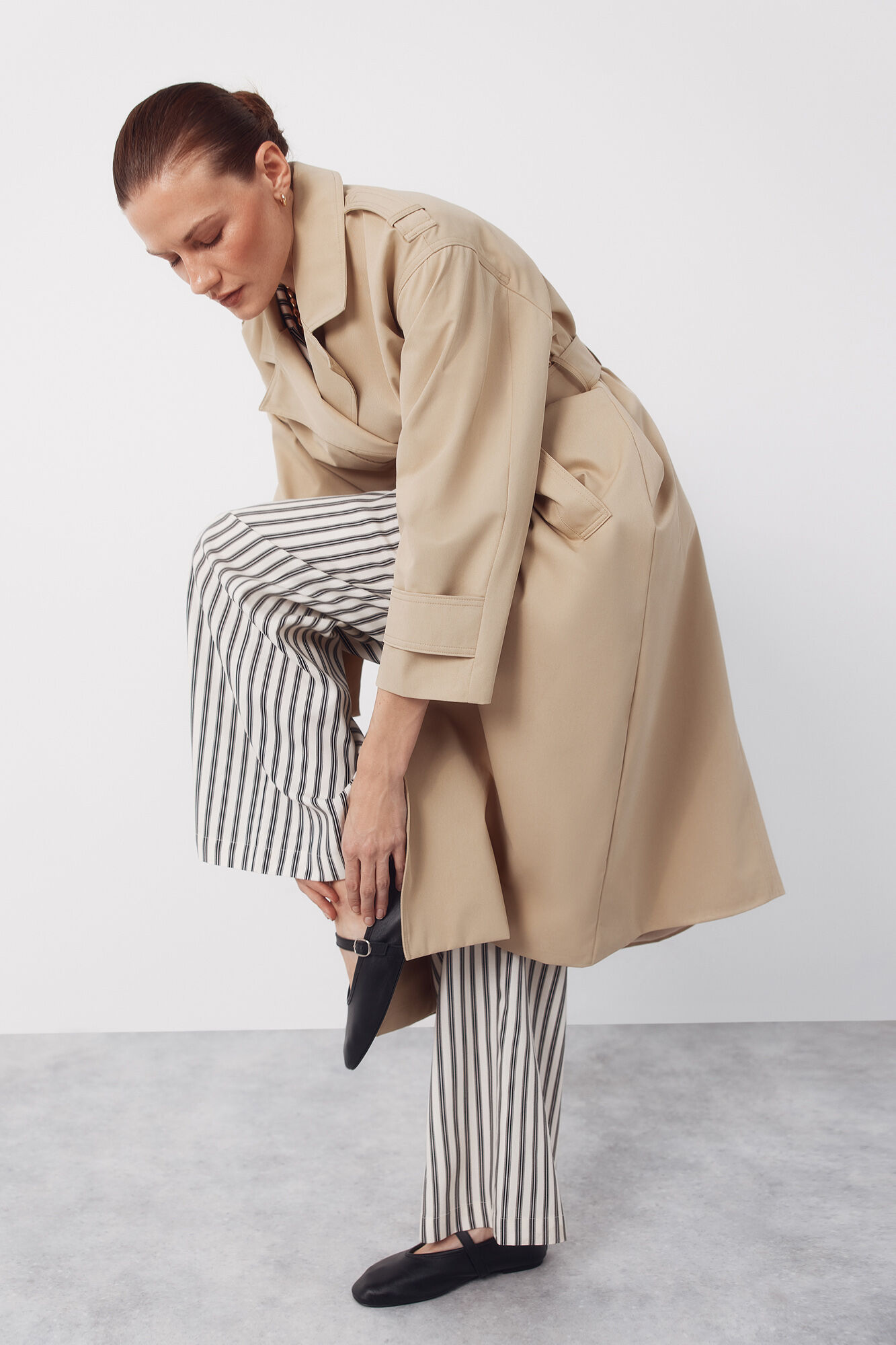 Cortefiel Gabardina larga waterrepelent