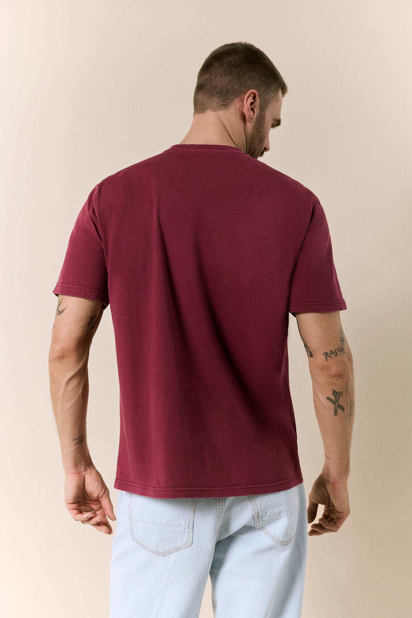 OOTO T-shirt lavada de manga curta com logo Granada