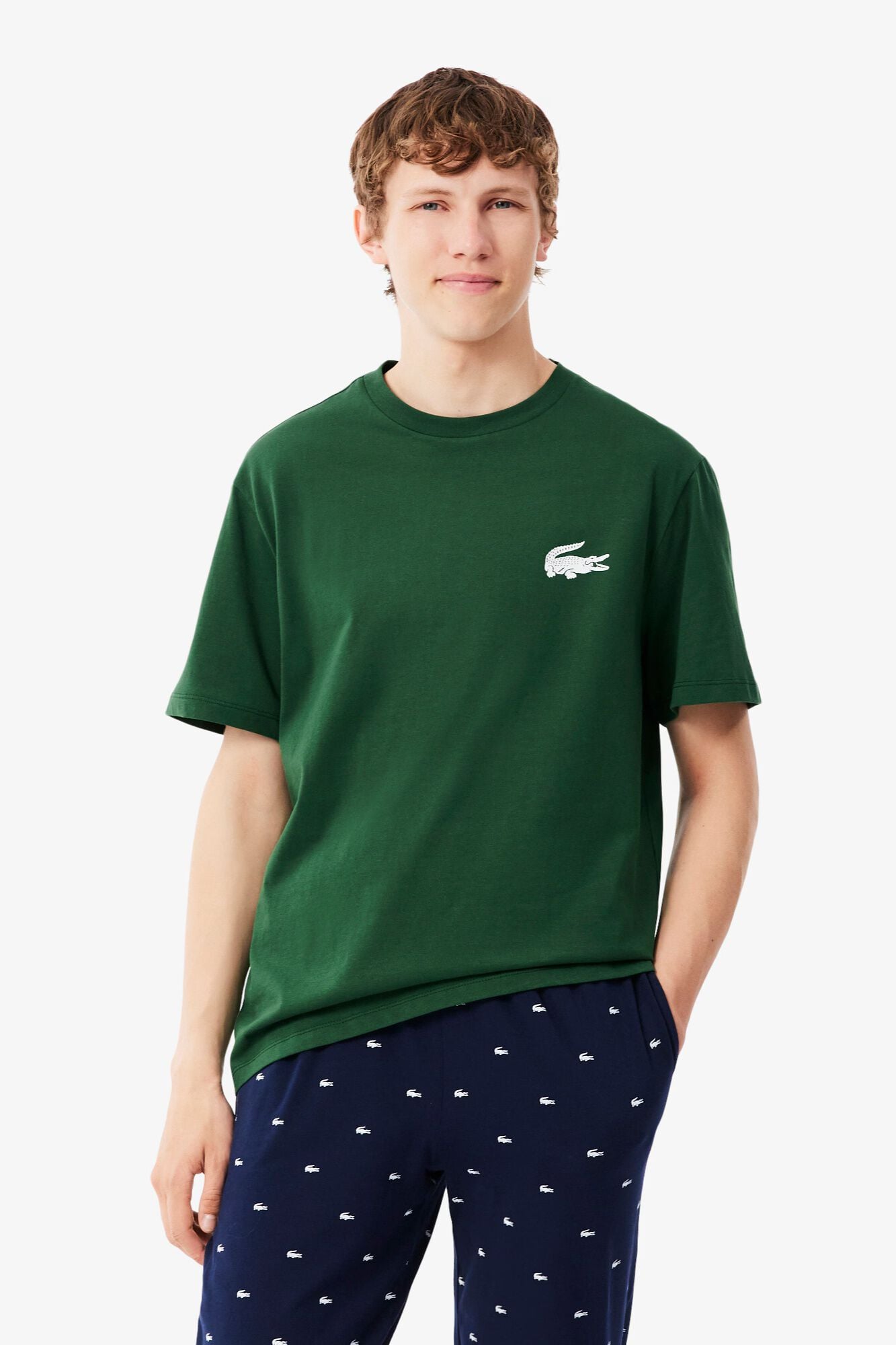 Lacoste T-shirt de manga curta estampada