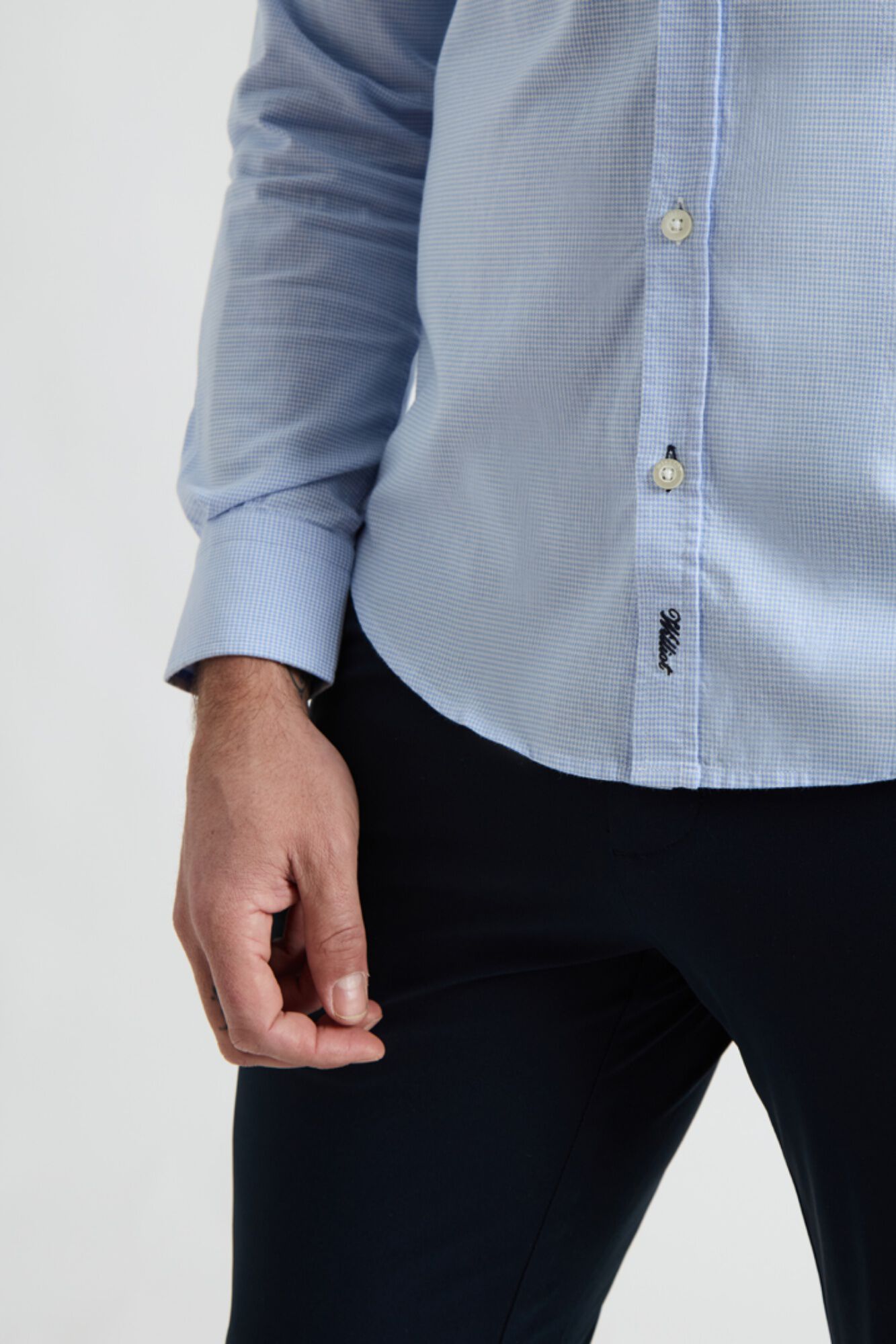 Williot Camisa mini pied-de-poule Azul