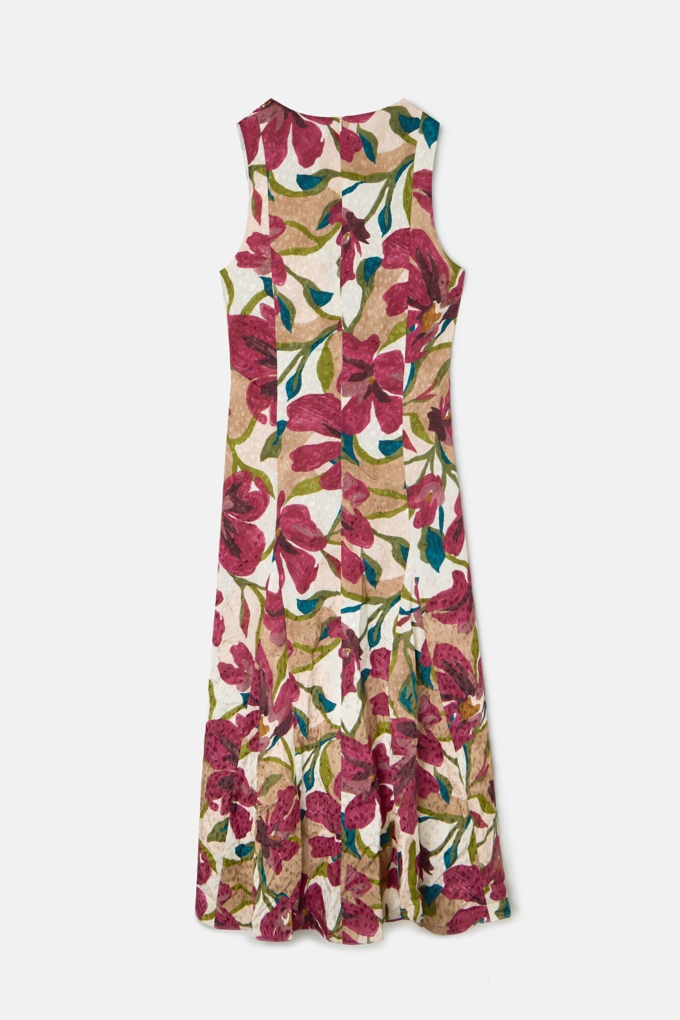 Silbon Vestido floral com halter e cole&ccedil;&atilde;o de eventos Multicolorido