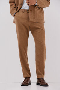 Cortefiel Camel wool pants