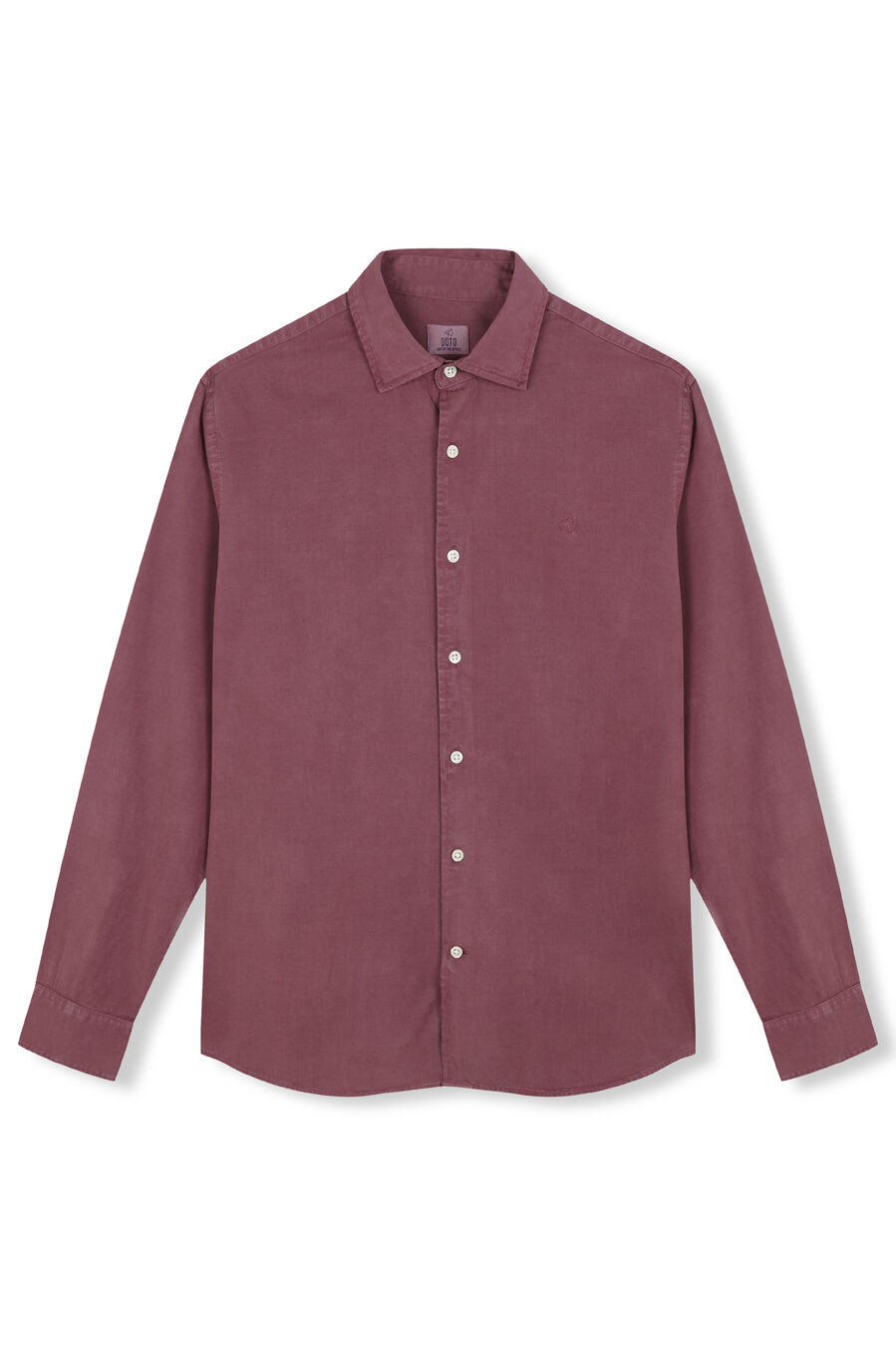 OOTO Camisa liso de algod&atilde;o tencel sarja Granada