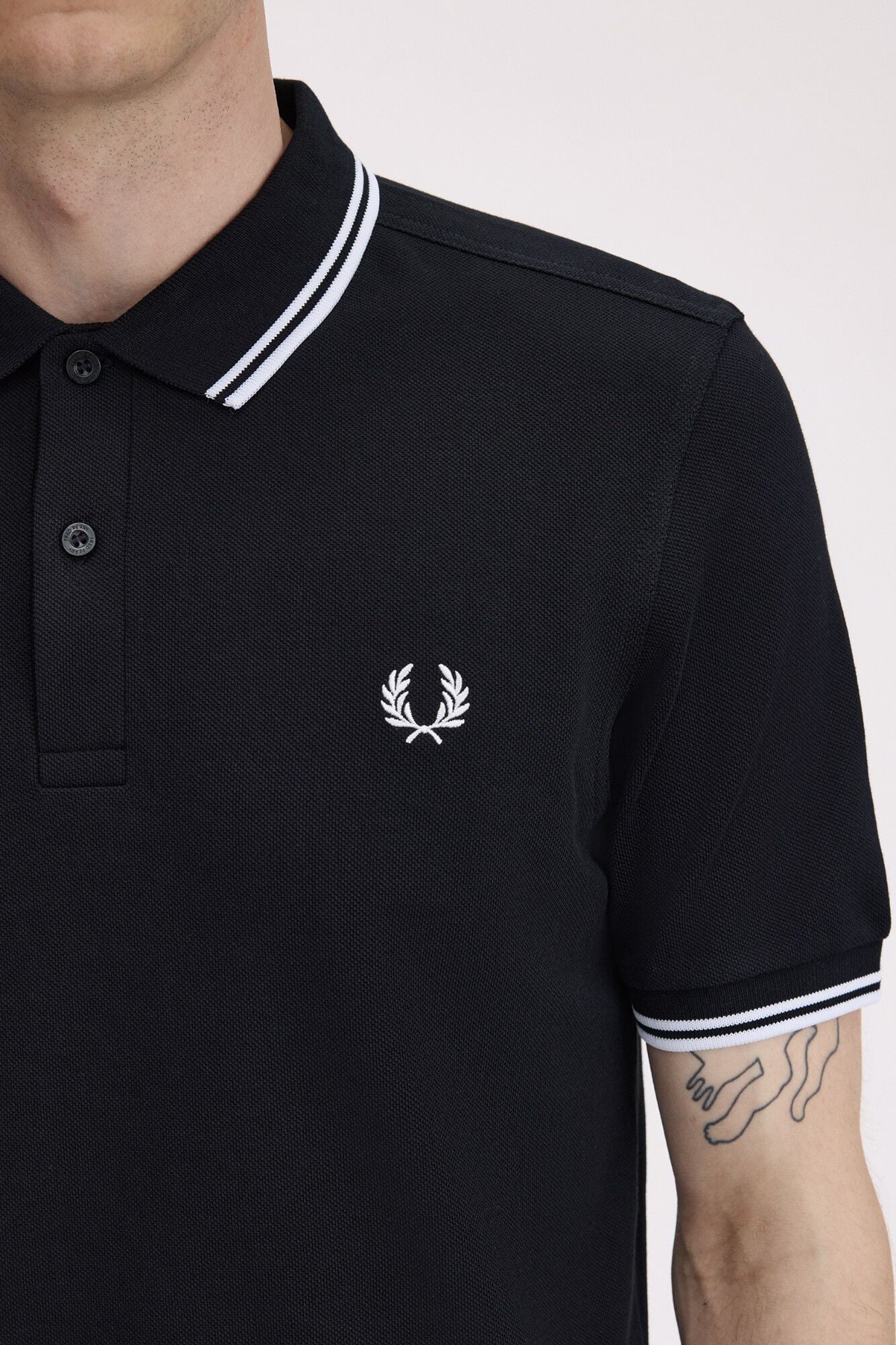 Fred Perry Twin Tipped Fred Perry Shirt Preto