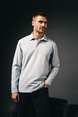 OOTO Long-handed polo Grey