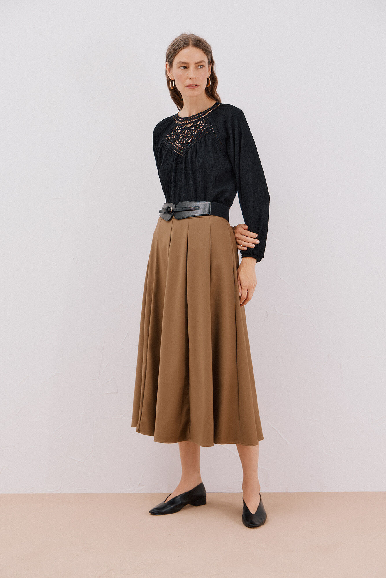 Cortefiel Top parche crochet