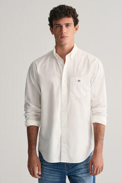 Cortefiel Camisa popelina Branco