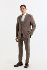 Cortefiel Mole eye bird's eye blazer Brown
