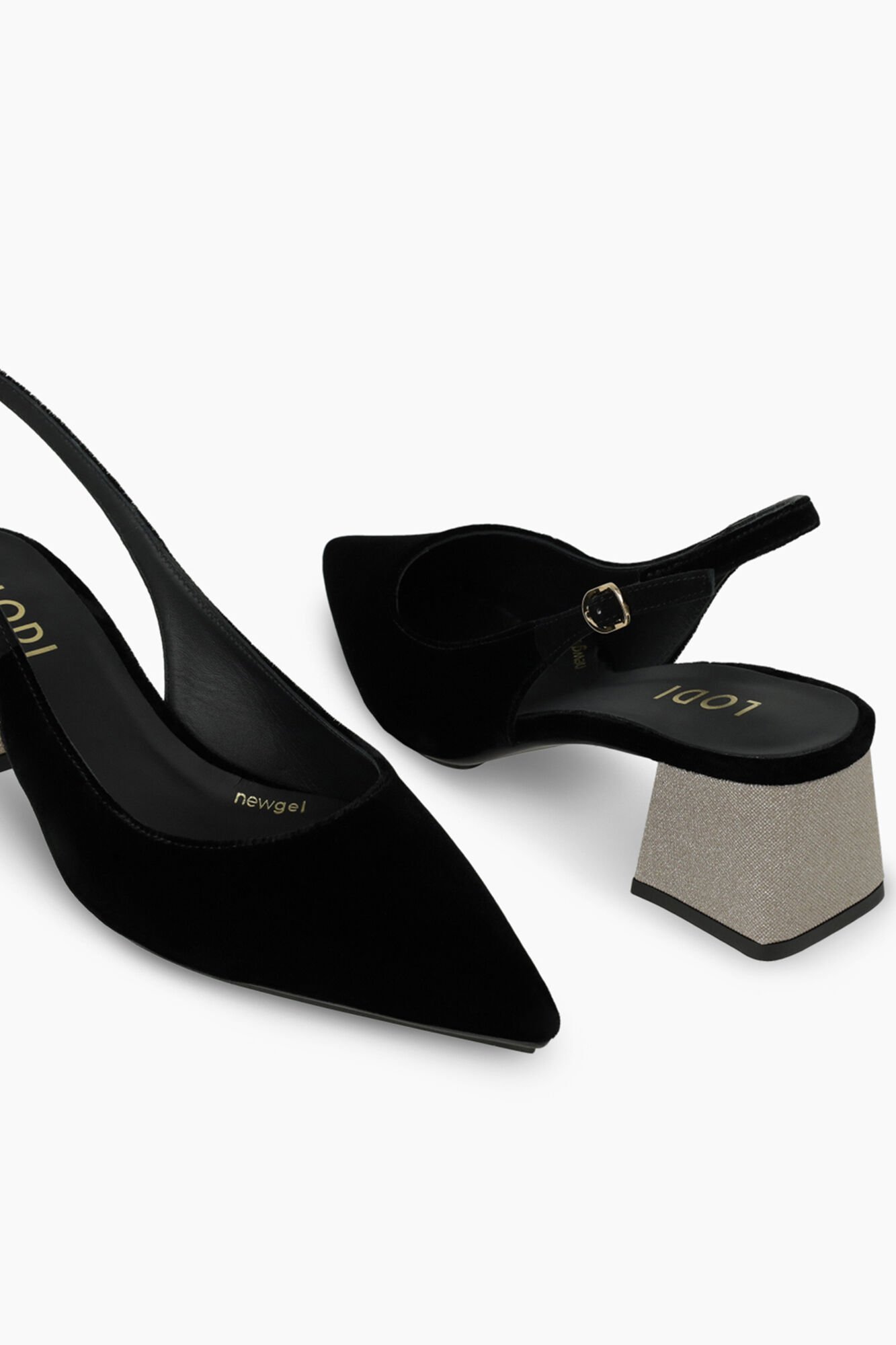 Lodi Sapatos de veludo Preto