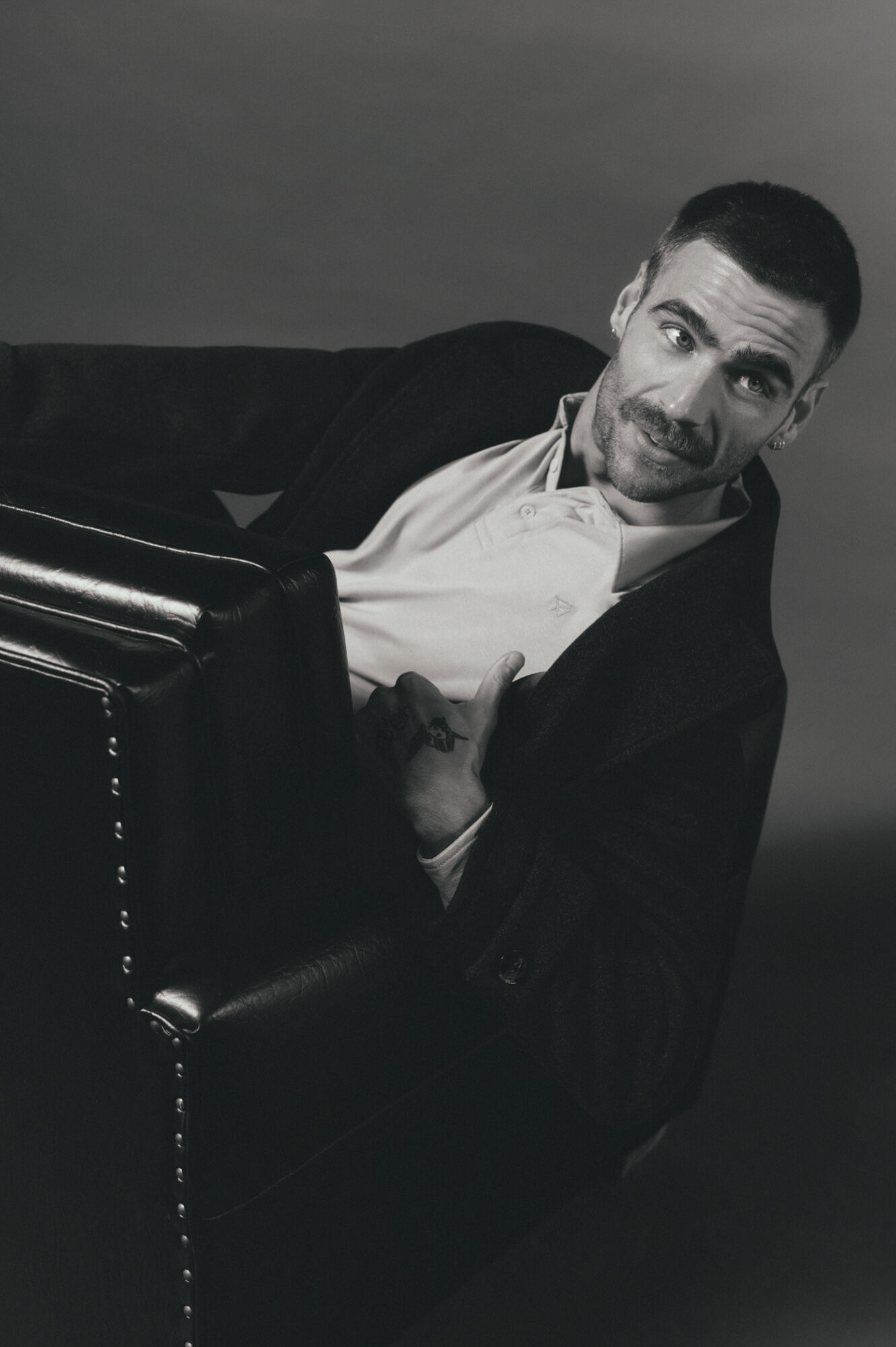 OOTO Long-handed polo Grey