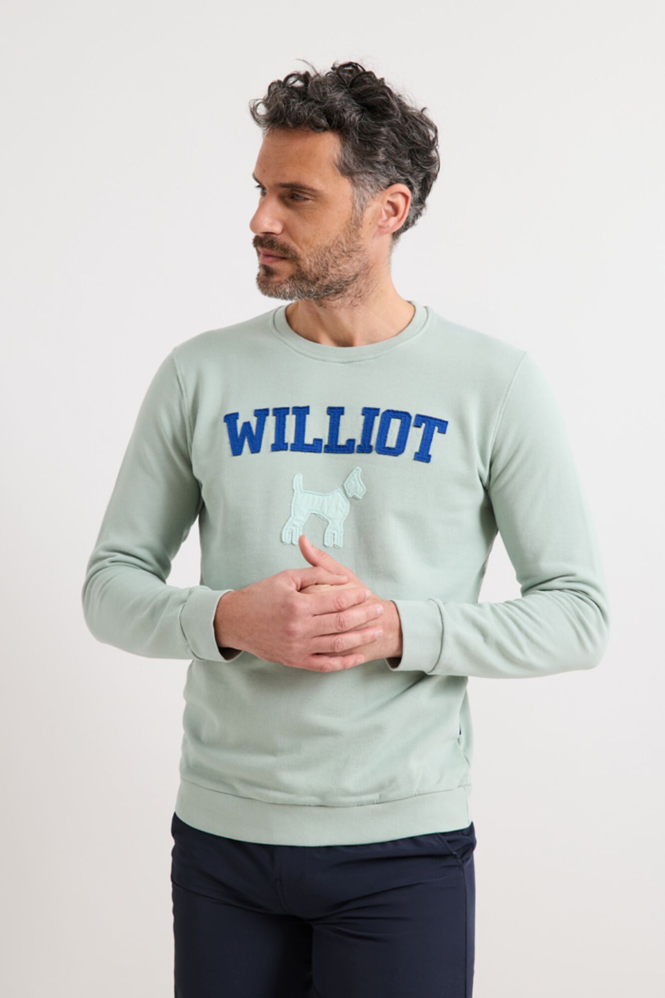 Williot Williot patch sweatshirt Kaki