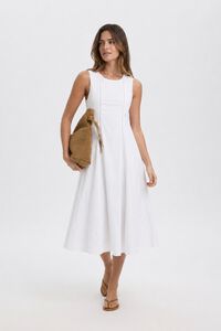 Selected Vestido midi algod&oacute;n