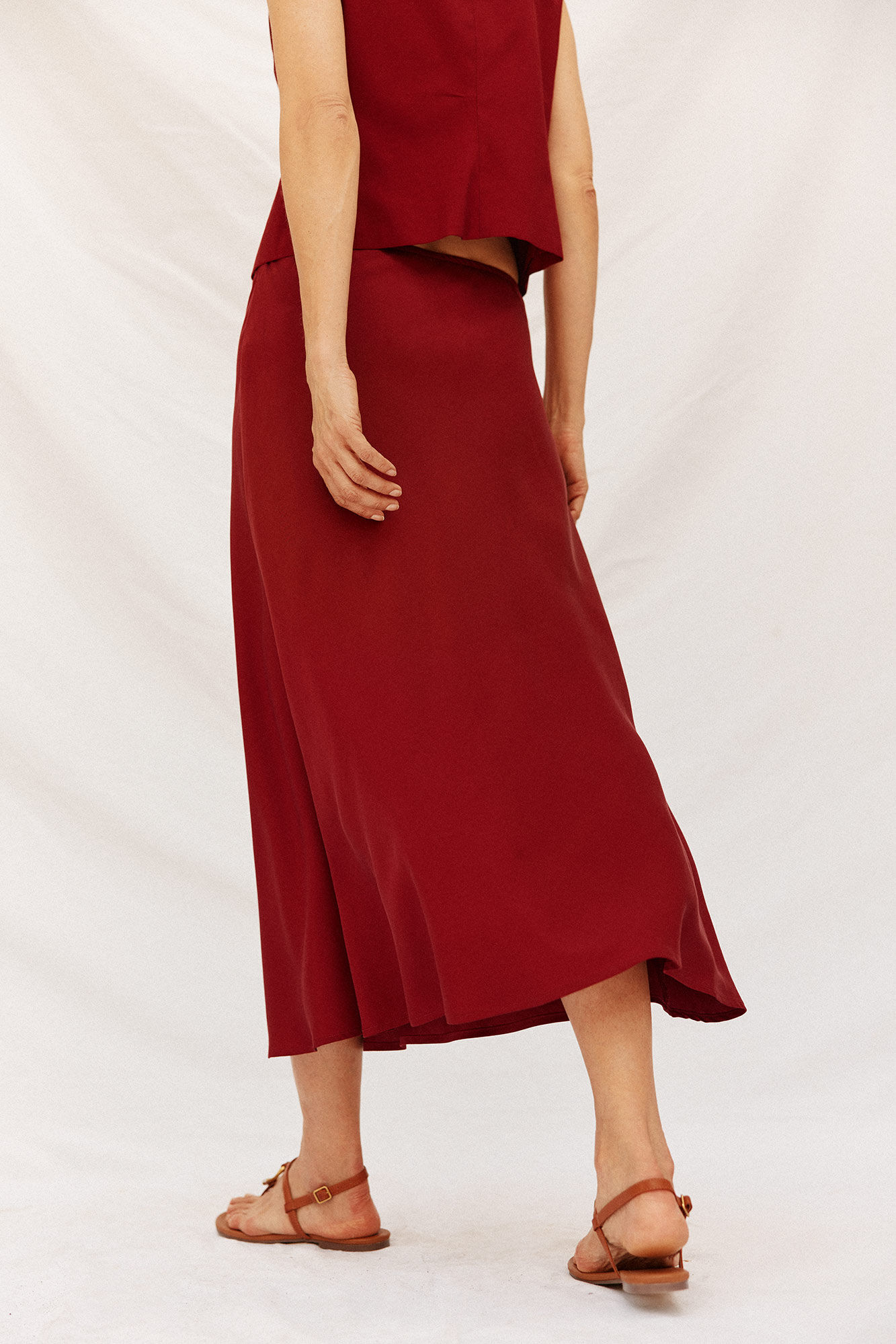 Cortefiel Saia fluida de tencel Granada