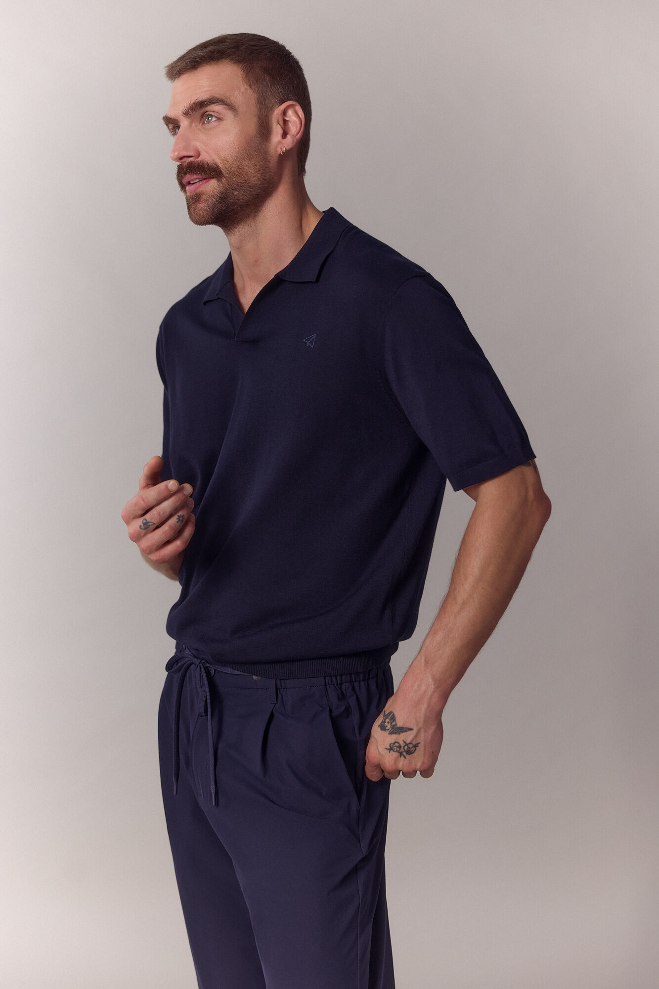 OOTO Camisola polo lisa de manga curta