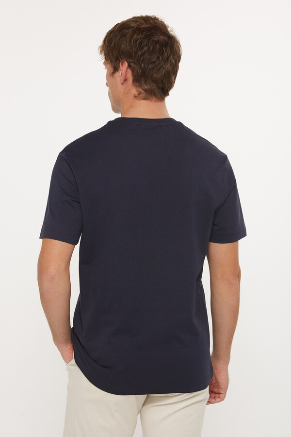 Cortefiel Camiseta con motivo GANT Azul oscuro