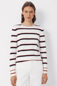 Cortefiel Striped jersey-knit jumper