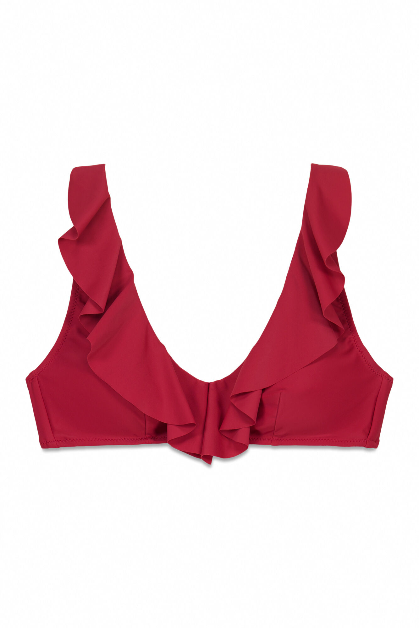 Cortefiel Top com folho Vermelho