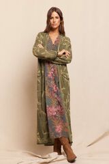 Slowlove Casaco comprido jacquard Verde