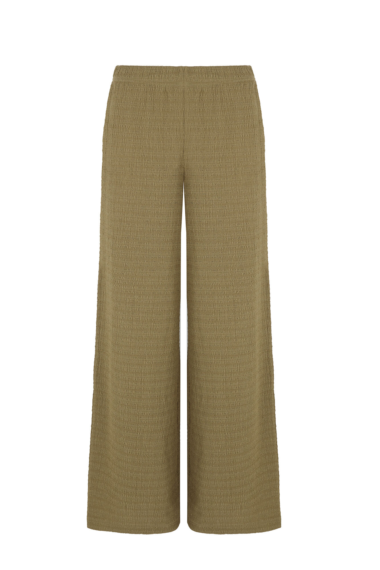 Cortefiel Pantal&oacute;n de punto ancho Verde