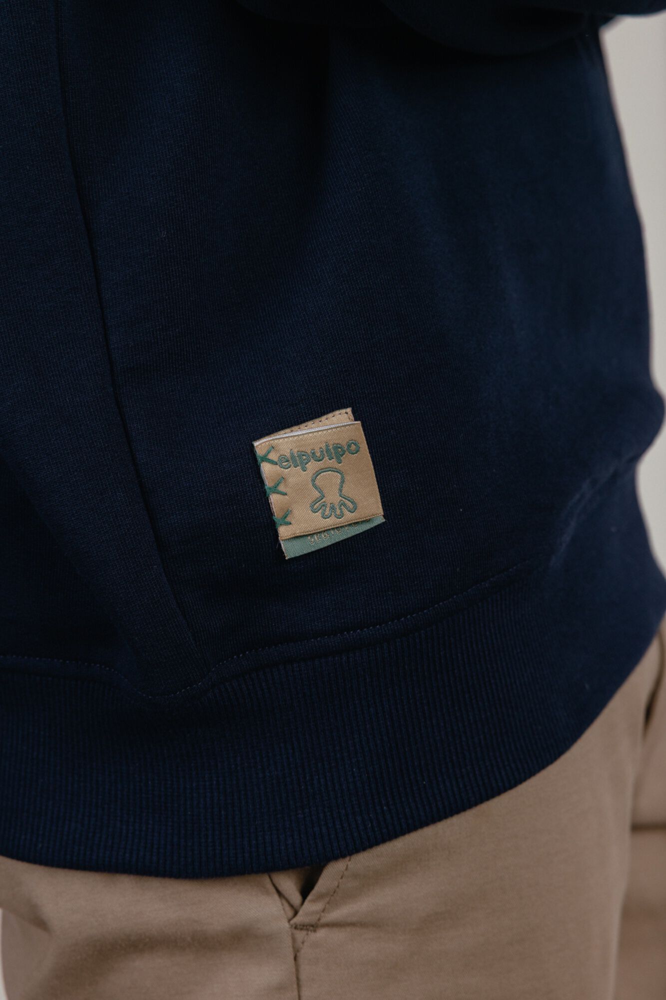 elPulpo Sweatshirt gola caixa Azul