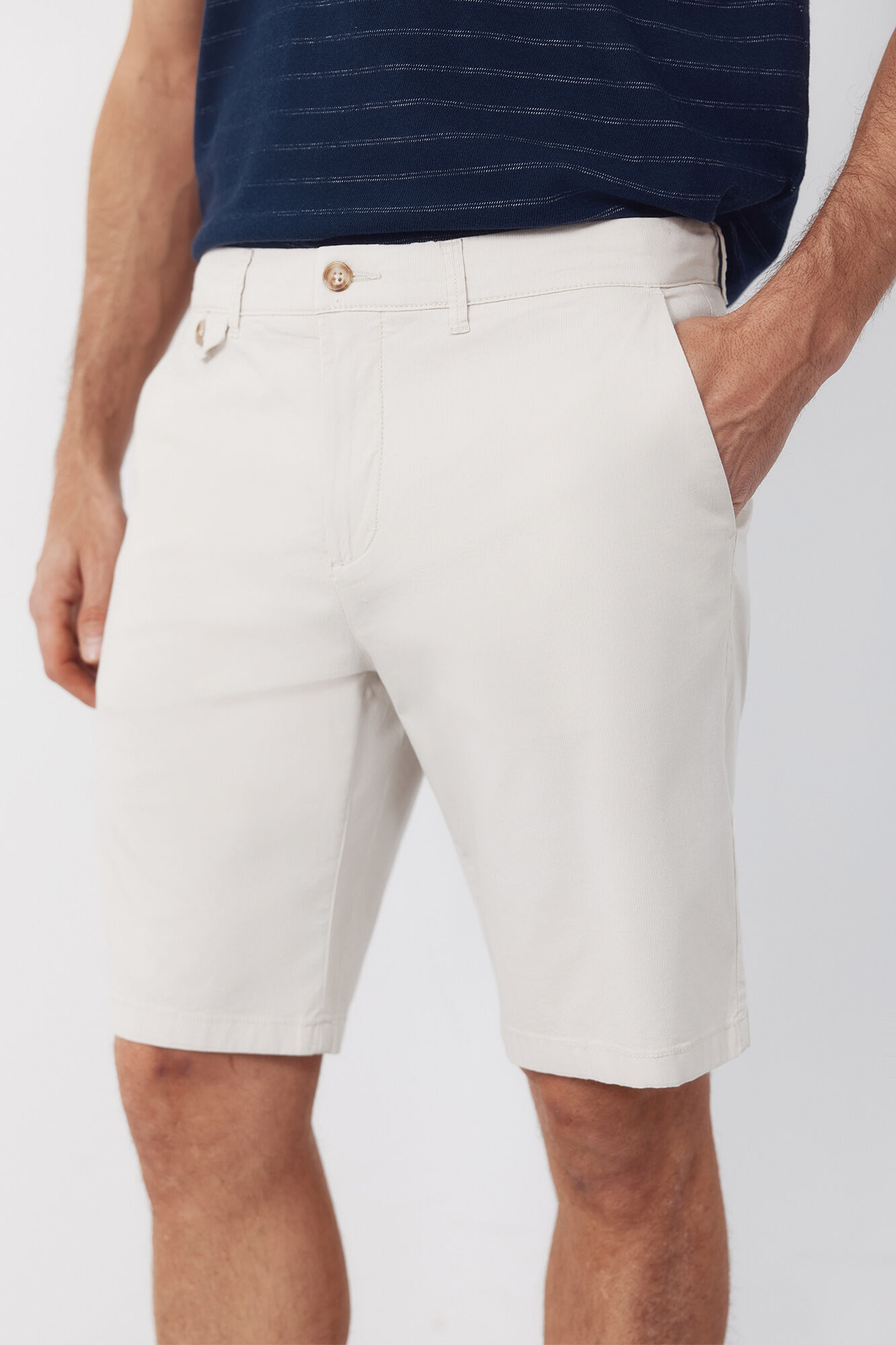 Cortefiel Printed chino Bermuda shorts