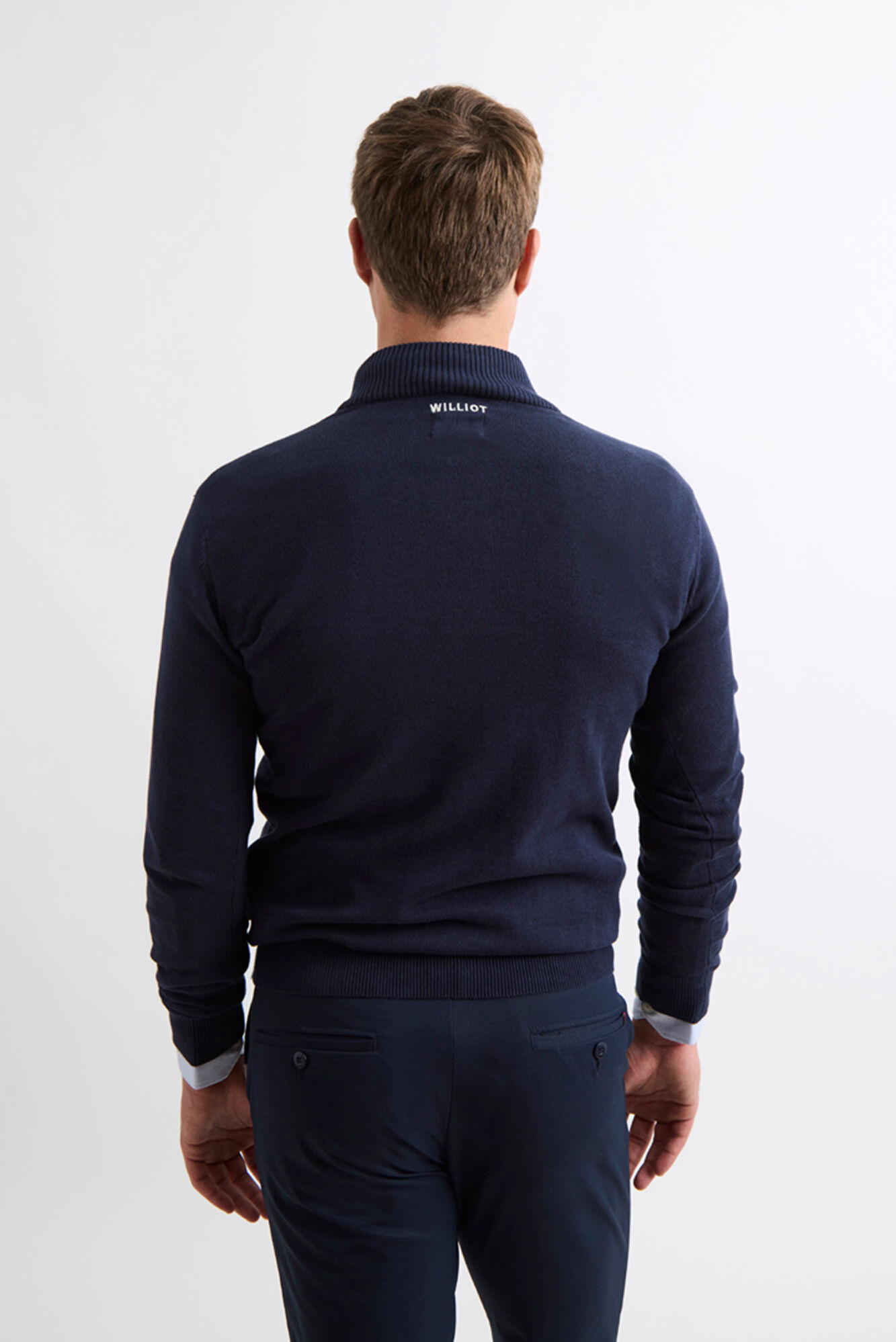 Williot Stockings Zip fastening Jumper Navy