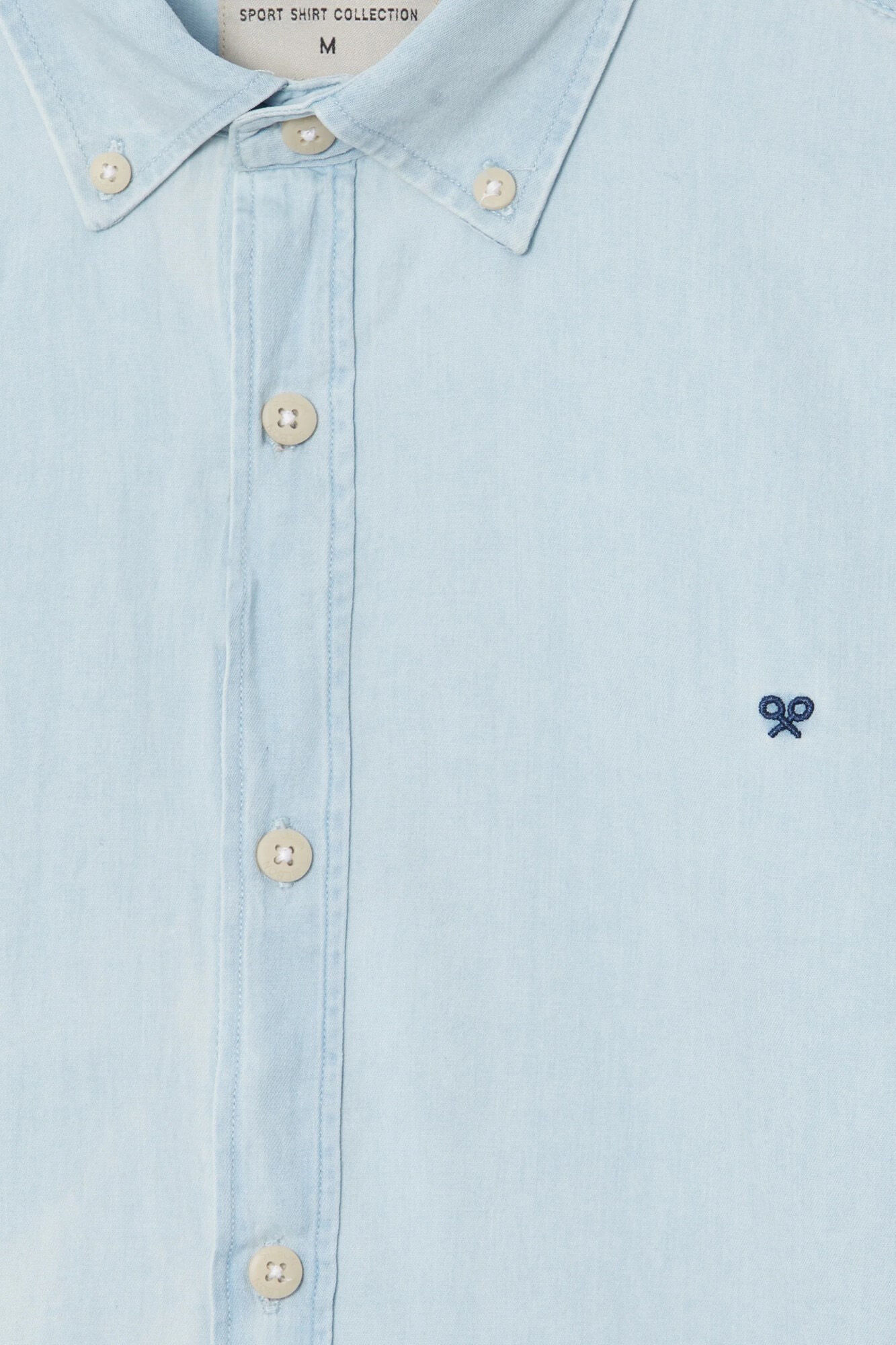 Silbon Camisa sport denim  Azul