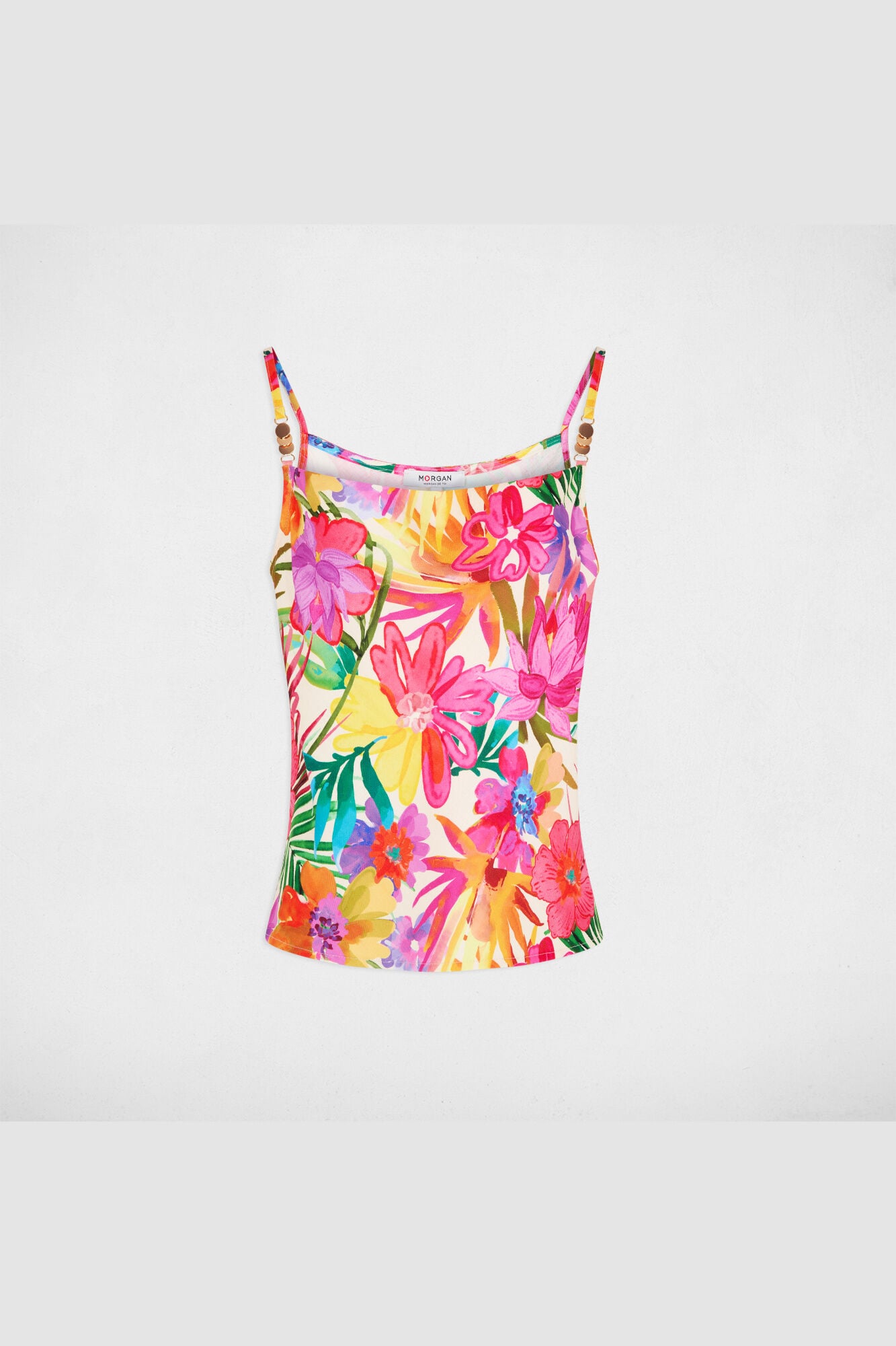 Morgan Top de lingerie estampado floral Multicolorido
