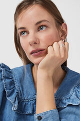 Tous Anel de prata motivos urso New Carrossel Cinzento