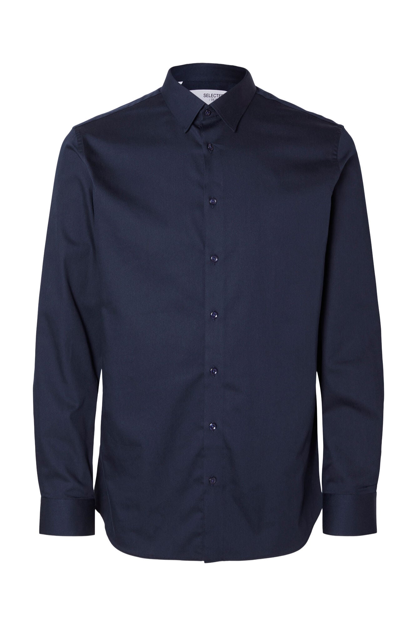 Selected Camisa Slim Fit de vestir Azul marino