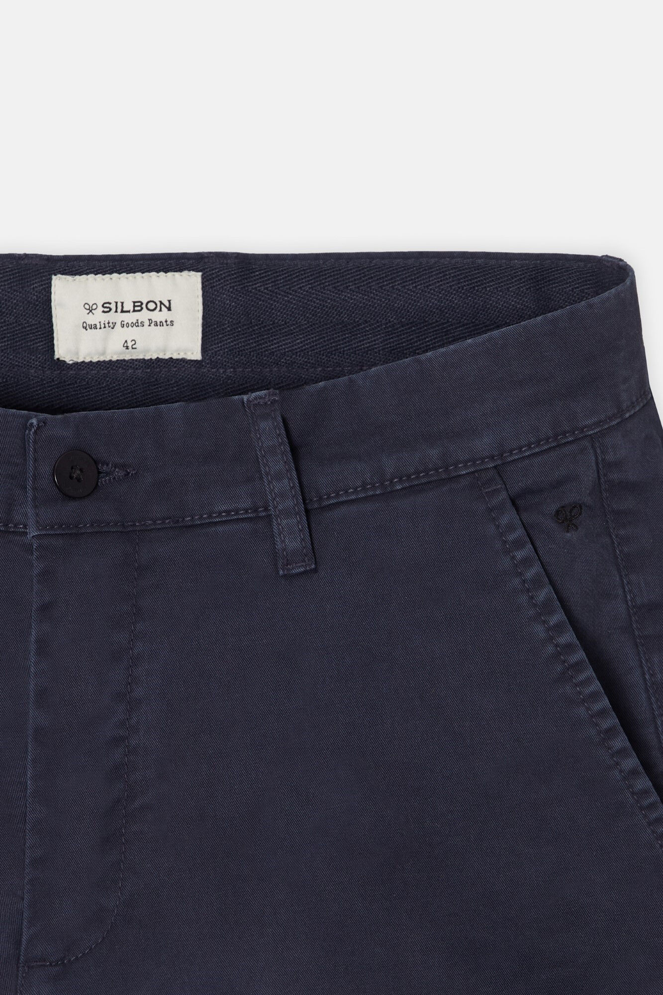 Silbon Pantalon sport cargo Azul marino