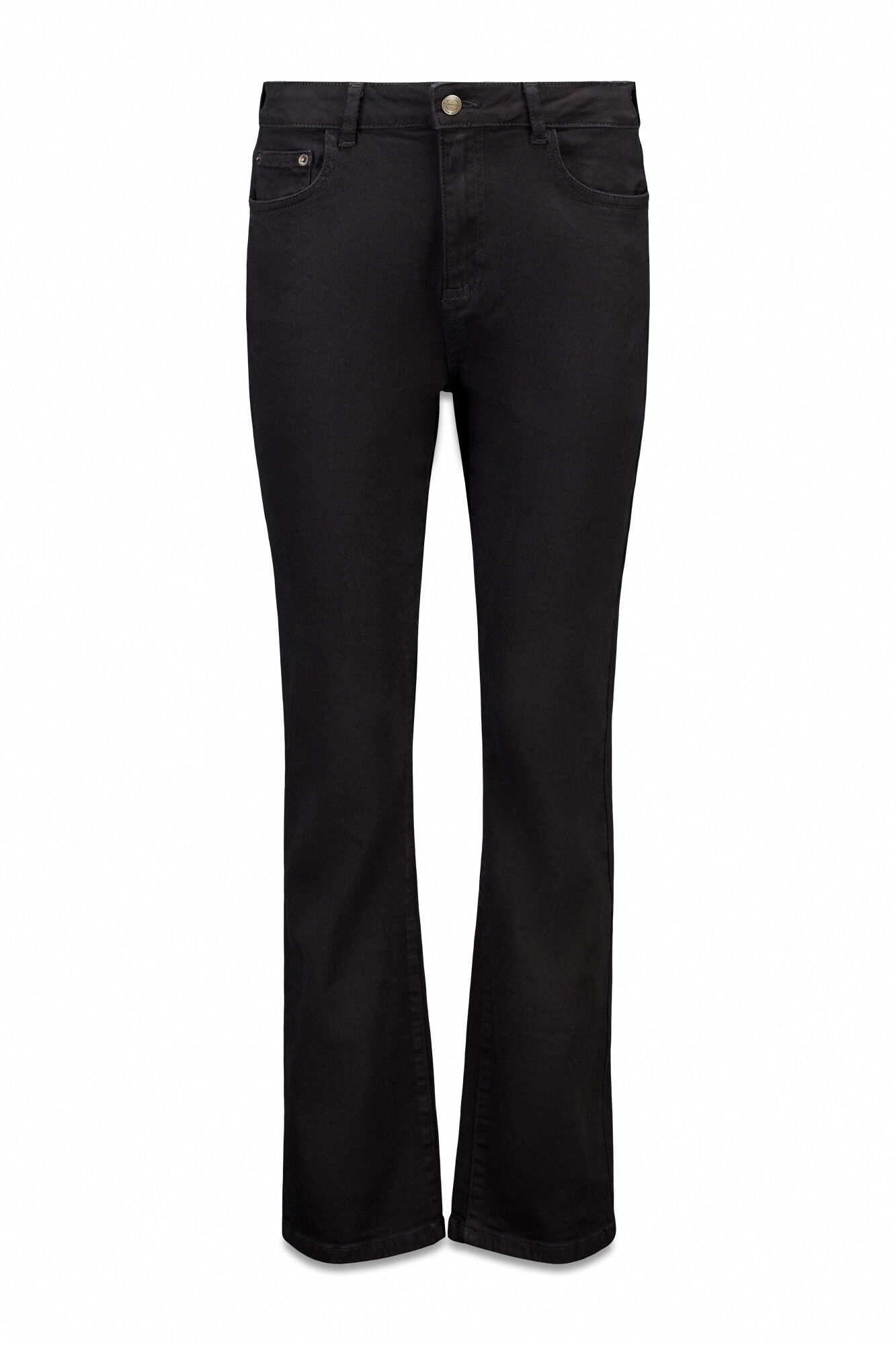 Cortefiel Cal&ccedil;a jeans reta  Preto